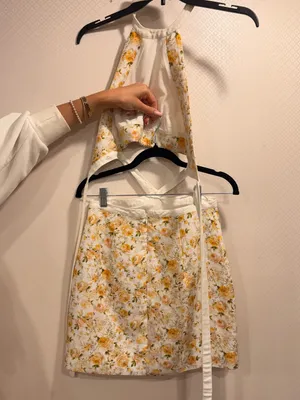 Anthropologie Significant Other Halter Mini Dress Rosalie Floral Print Size 4 thumbnail 9