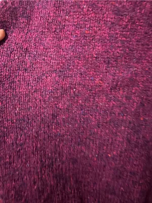 L.L. Bean Heathered Wool Blend Button Front Sweater Vest Rustic Cottagecore M Purple Size M thumbnail 5
