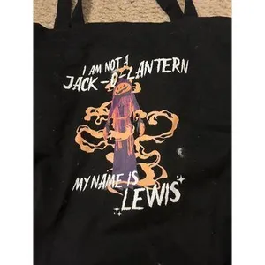 Small grocery bag tote as shown reusable Halloween thumbnail 2