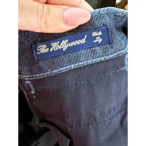Y2K‎ J & Company The Hollywood Wide Leg Jeans Dark Wash Star Embroidery thumbnail 4