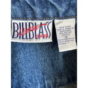 Vintage Bill Bass jean blue denim vest 1X thumbnail 11