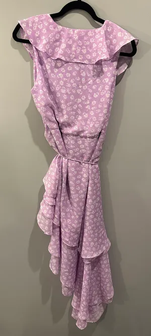 Lulus Floral Wrap Midi Dress thumbnail 5
