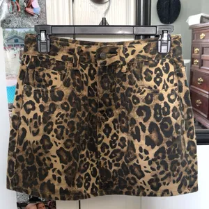 Cheetah print skirt Brown Size M thumbnail 1