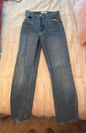 Abercrombie Jeans Straight Ultra High-Rise Ankle short thumbnail 1