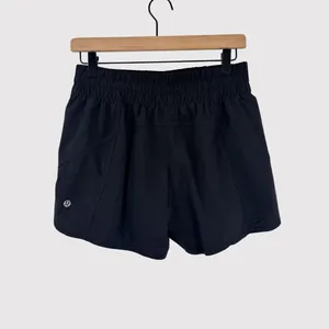 Lululemon Womens Shorts Black Tracker Swift Athletic Stretch Running Size 10 thumbnail 4