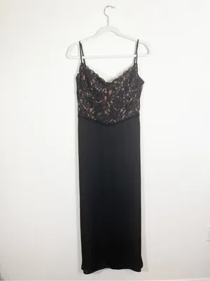 House of CB Cara Black Lace Corset Maxi Dress XL thumbnail 7