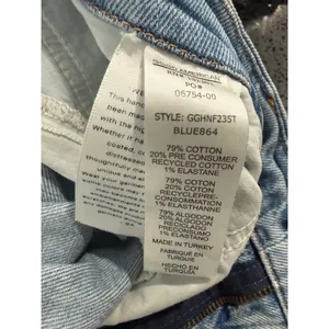 Good American High Rise Straight Leg Light Wash Blue Jeans GGHNF235T Size 15‎ thumbnail 5