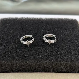 13mm Small Star Hoop Earrings for Men Women Streetwear Punk Hip Hop Unisex Earrings thumbnail 5