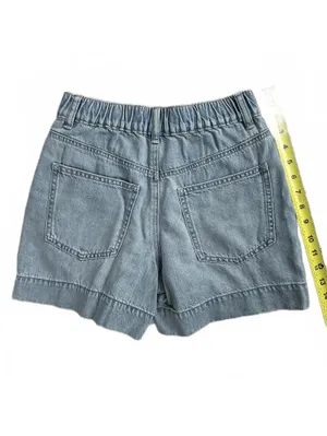 Uniqlo Drapey Denim Skort Light Blue Wash NWT XS thumbnail 8