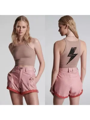 ONE TEASPOON Pink Street Walker High Rise Shorts Size 27 NEW NWT thumbnail 3