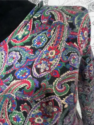 Lauren Ralph Lauren Paisley Print Long Sleeve Knit Top Size L thumbnail 6