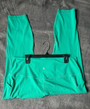 NWT Lululemon Align High-Rise Pant with Pockets 25" Maldives Green - Size 18 thumbnail 3