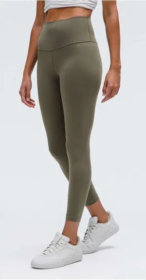 Lululemon Align High Rise Pant 25"‎ Green Womens Size 4 thumbnail 1