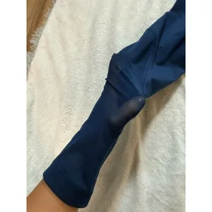 Nike Women’s Compression Leggings Blue/Black Dri-Fit Size L thumbnail 8