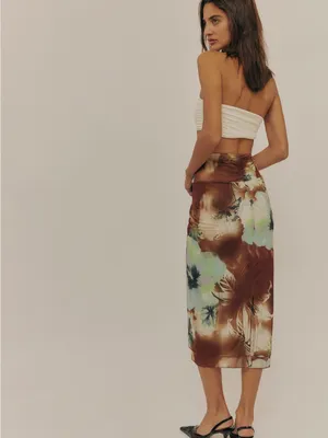 Free People Sunset Mesh Midi Skirt thumbnail 2
