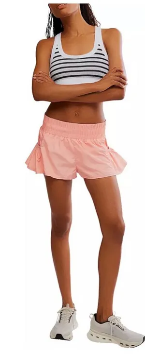 FP Movement by Free People Get Your Flirt On Shorts Peach Size Medium thumbnail 1