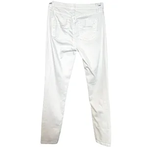 Free People Skinny Jeans High Rise‎ Stretch Denim White Slim Fit Womens 26 thumbnail 2