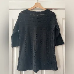Zara Knit Size Medium‎ Knit Black Sweater Excellent Condition thumbnail 2
