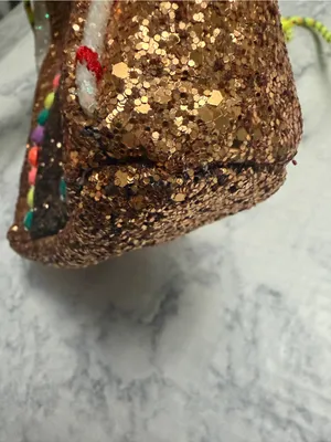 J. Crew Crewcuts “Kids” Crossbody Glitter Gingerbread House Bag thumbnail 5