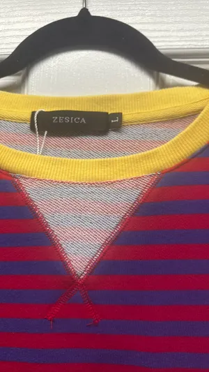 Zesica Amazon Sweater Women’s Crewneck Striped thumbnail 2