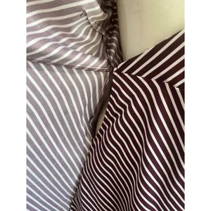 Banana Republic Brown Stripe Faux Wrap Career Office‎ Midi Dress Size 6 thumbnail 9