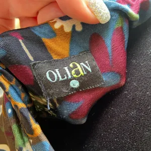 Olian Womens Top Size Large Maternity Fall Colors Floral Halter Dress‎ NEW thumbnail 4