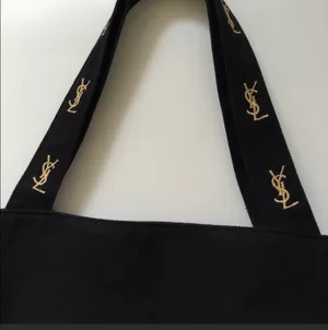 Yves Saint Laurent NEW  Parfums Black canvas Tote Bag thumbnail 6