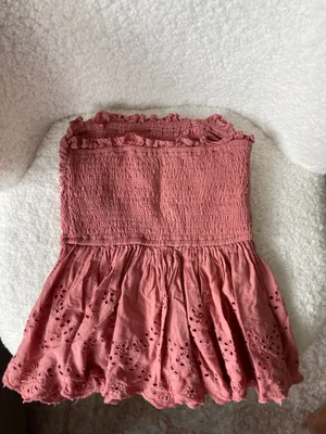 Pink flowy tube top Size XS thumbnail 3