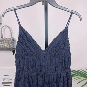 Fame and Partners The Isabeau Lace Midi Dress Navy Size 2 thumbnail 4