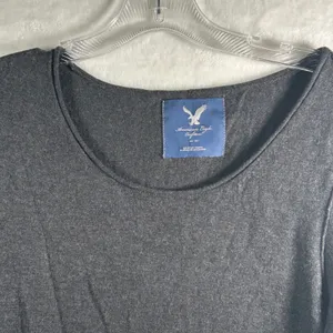 American Eagle Outfitters Gray Long Sleeve Scoop Neck‎ Top Women M Medium thumbnail 8
