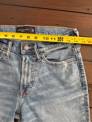 Abercrombie & Fitch Women’s Size 28 Denim Shorts High Rise Jean Shorts Stretch thumbnail 8
