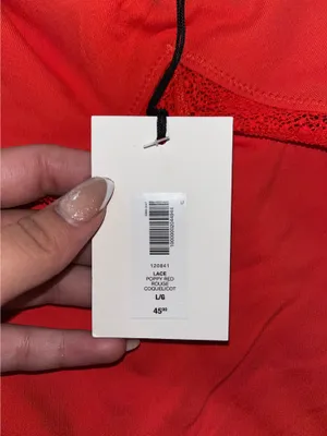Aritzia lace cami poppy red thumbnail 4