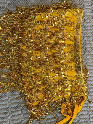Gold Sequin Fringe Tie thumbnail 4