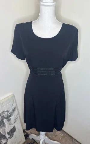 Vintage 90s Byer Studio California Black Mini Dress - Size 10 (Fits Smaller) thumbnail 1