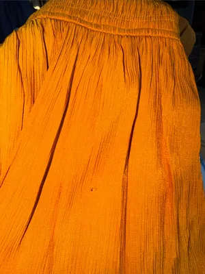 Peach Love California Boho Western Smocked Mini Dress Rust Orange Size S thumbnail 8