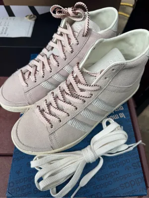 adidas Women’s Blush Pink Suede High-Top Sneakers thumbnail 3