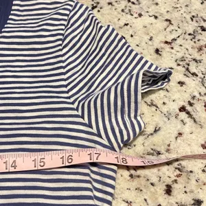 Universal Thread T-Shirt Dress Women S Blue Nautical Striped Cotton Mini Casual thumbnail 7