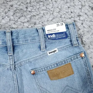 Wrangler Wrock 672 High Rise Kick Flare Jeans Light Wash Blue Cowgirl Size 25x28 thumbnail 5