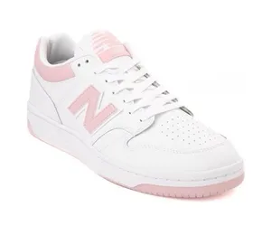 New Balance 480 Athletic Sneakers White Pink thumbnail 1