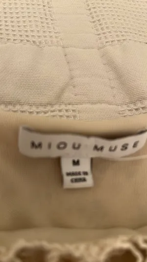 Miou muse top and skirt set Tan Size M thumbnail 5