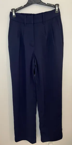 NWT Quince Pleated Crepe Wide Leg Trousers thumbnail 1