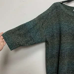 Croft & Barrow Knit Blouse Women 2X Green 3/4 Sleeve Preppy Casual Galaxy Stripe thumbnail 4