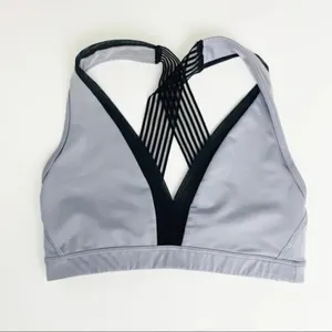 VICTORIA'S‎ SECRET Gray V-Neck Sports Bra XS thumbnail 2