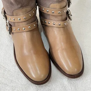 COACH Lilliana Studded Leather Suede Zip Up Ankle Boots Size 6 thumbnail 11