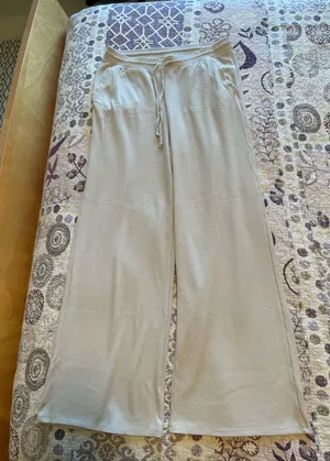 Gilly Hicks Cream Waffleknit Sweatpants thumbnail 1
