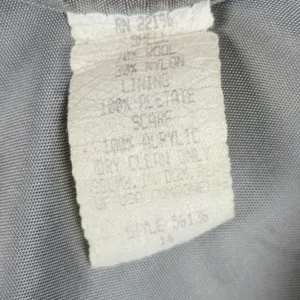 Herman Kay Womens Coat 14 Gray Wool Blend Button Front Lined Overcoat‎ Jacket thumbnail 4