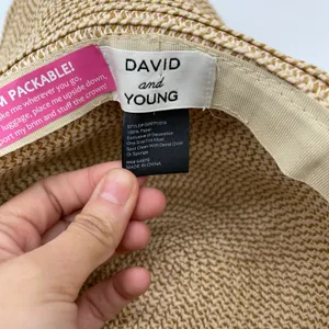 David and Young Packable Sunhat Daydreaming Beachy Floppy Summer Travel OS‎ thumbnail 5