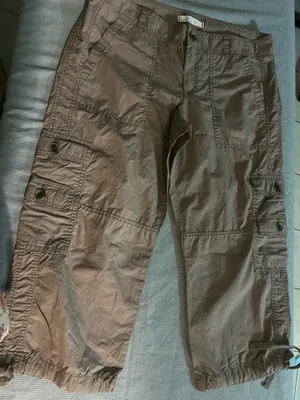 Pants capri loft color brown  thumbnail 1