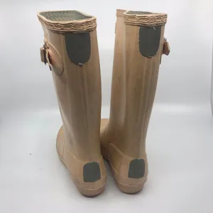 Unisex Hunter Boots Cream Size US 2M/3F thumbnail 4
