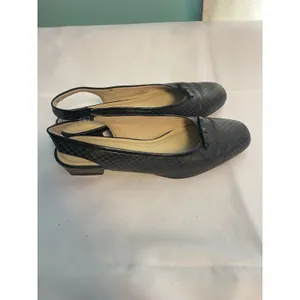 Trotters Lucy Womens Black‎ Narrow Slingback Flats Shoes 8N Bin2 thumbnail 2